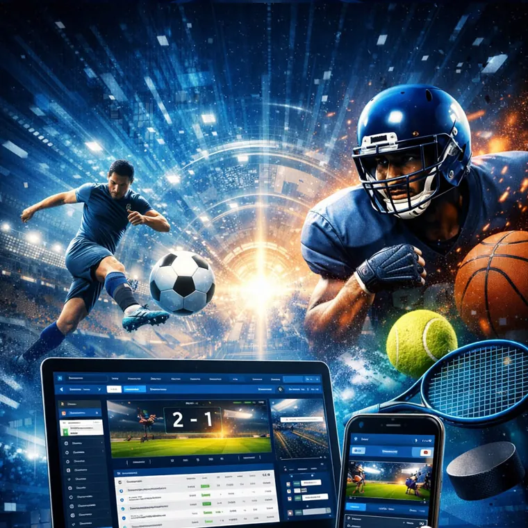 Diverse game library with slots, live casino, and sports betting