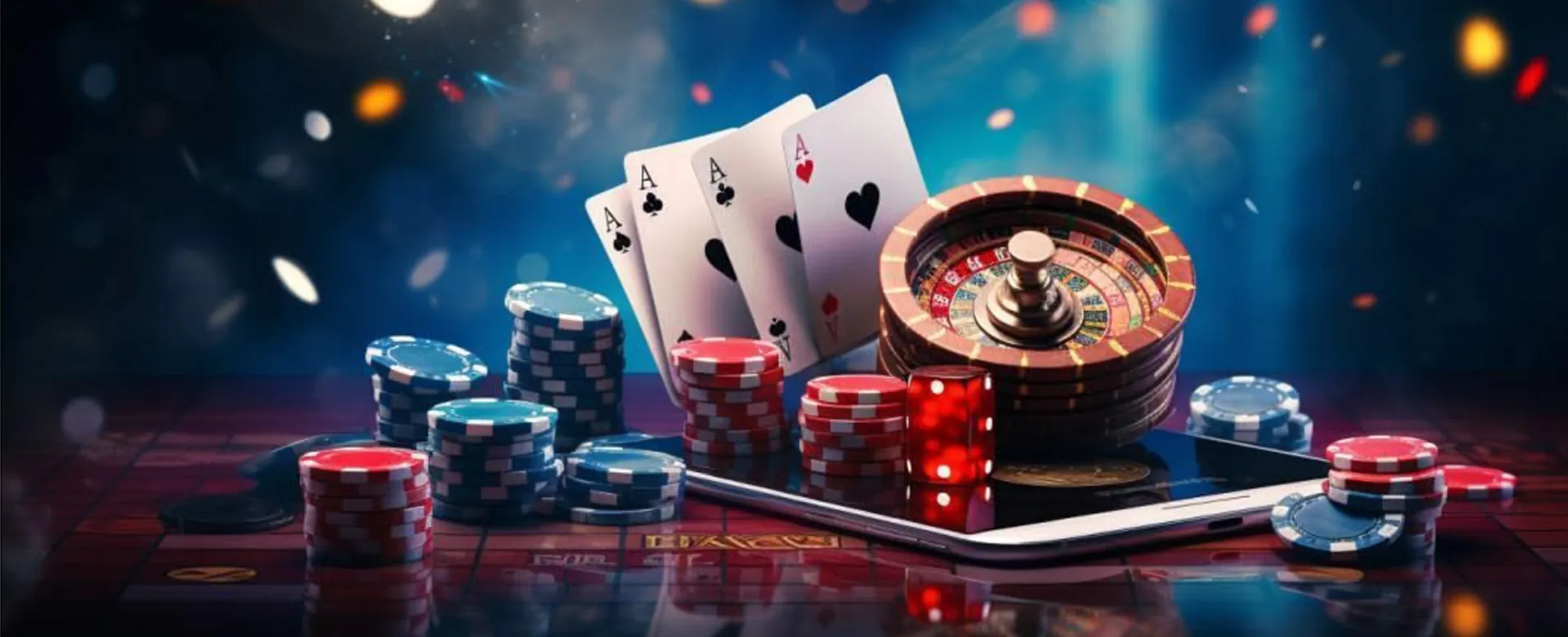 Super Casino Blog header showing a dynamic online gaming scene